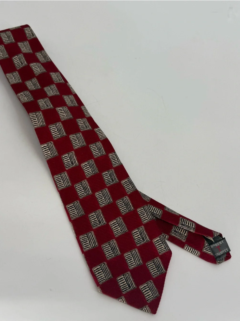 Robert Talbott Men's Ties Lot Of 2 Silk Rust/gold Medallion 58x 3.5